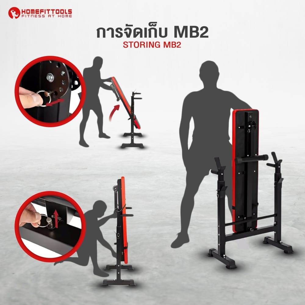 ม้านั่งปรับระดับ MULTI-BENCH HOMEFITTOOLS รุ่น MB2